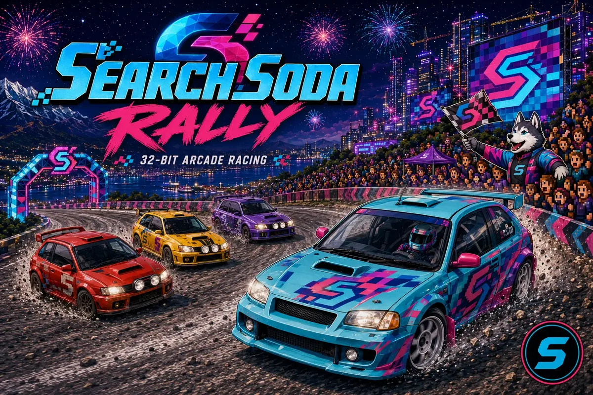 SearchSoda Rally key artwork